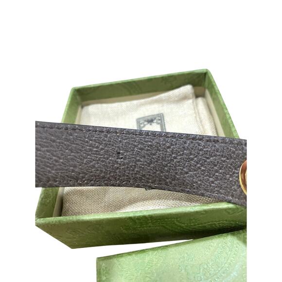 Gucci Blondie Interlocking G Monogram GG Supreme Cuff Bracelet L Large - Picture 6 of 7